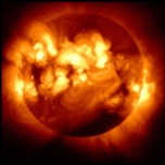The Sun emits X-rays. Image by the satellite HINODE.