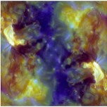 Details of the solar surface may look like art. Image by the satellite SDO.